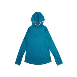 Customized slim-fitting women's sportswear design half-chest zipper hooded sportswear elastic sports material sweat-absorbent breathable running hiking sun protection outdoor sports gym TF078 Customized slim-fitting women's sportswear design half-chest zipper hooded sportswear elastic sports material sweat-absorbent breathable running hiking sun protection outdoor sports gym TF078